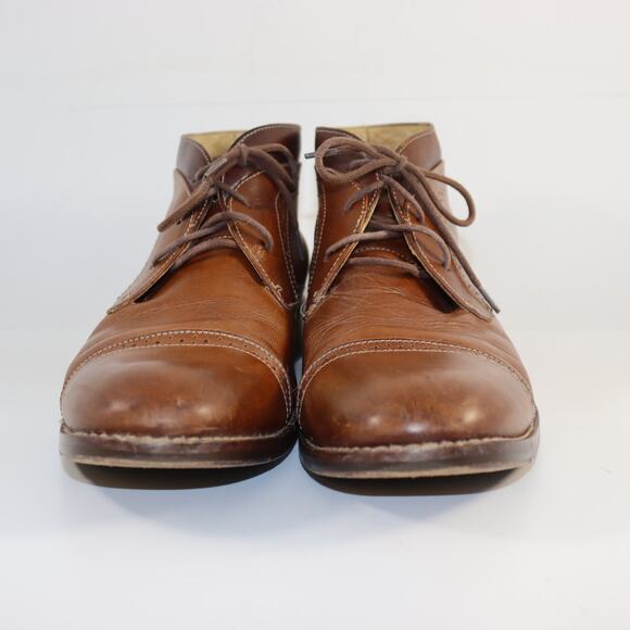 Vintage Johnston & Murphy Leather Cap Toe Lace-Up Boots | Men’s Size 11 - Picture 3 of 7